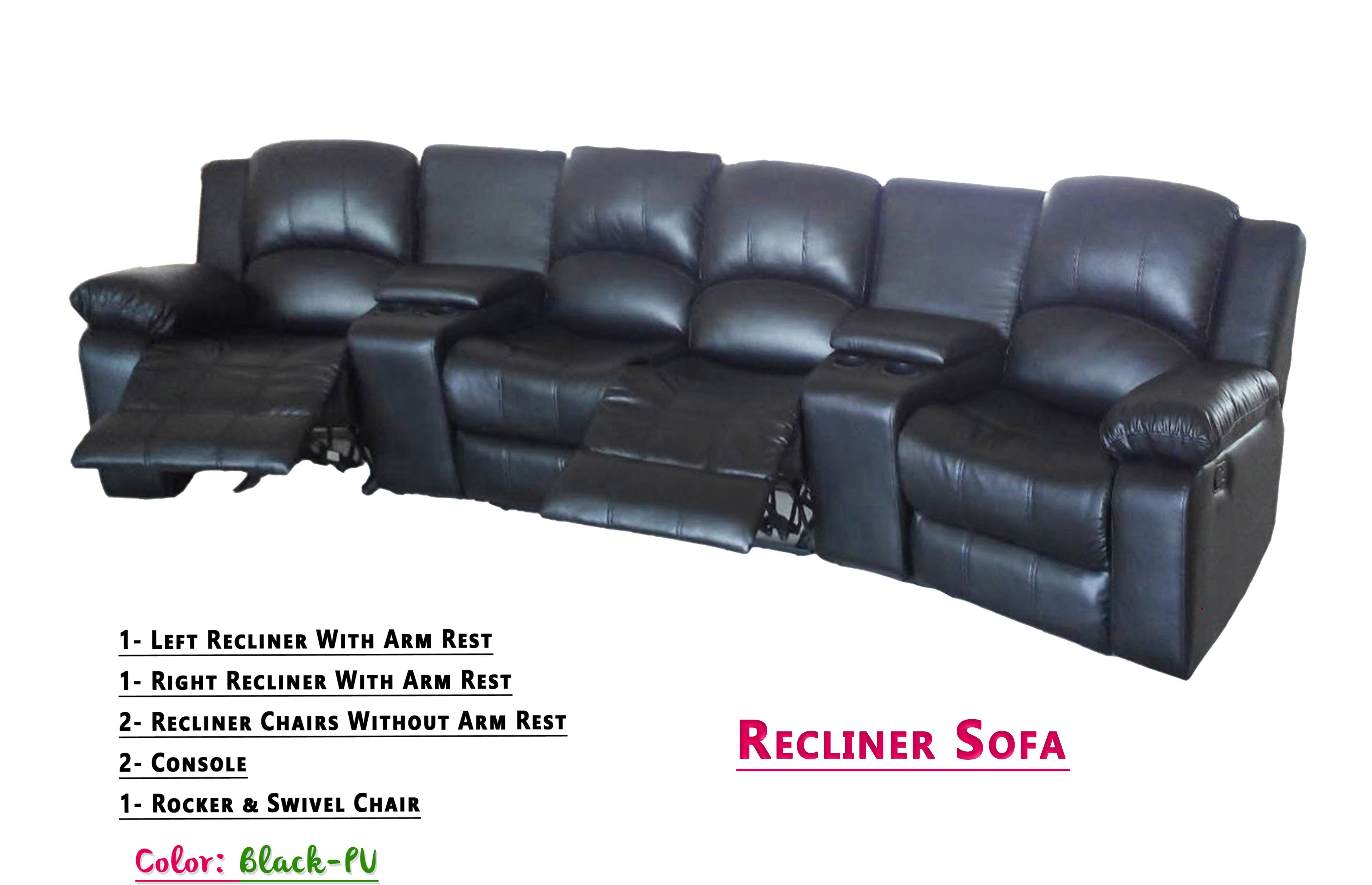 recliner sofa 4 seaters mod: 8867